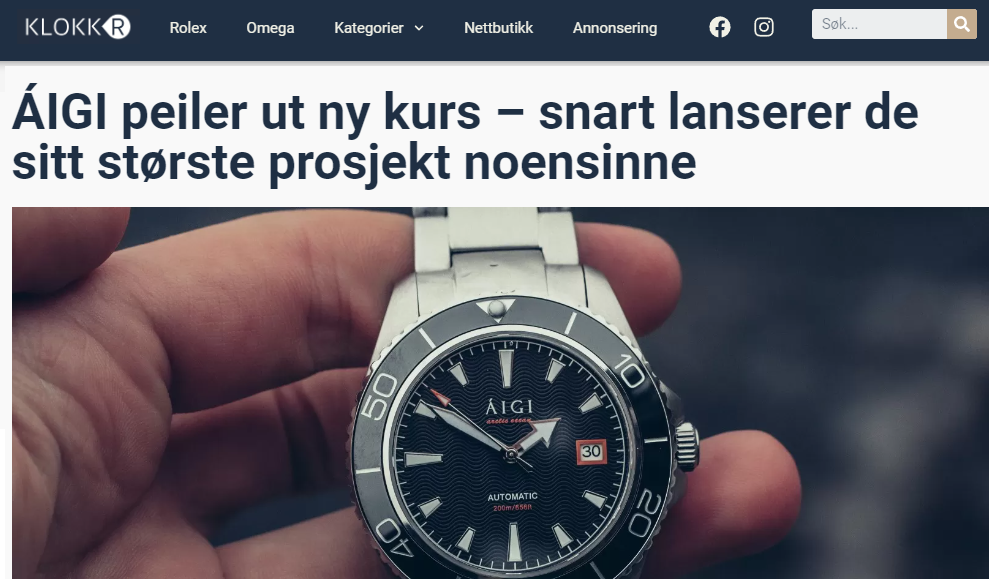 Artikkel på Klokkr.no