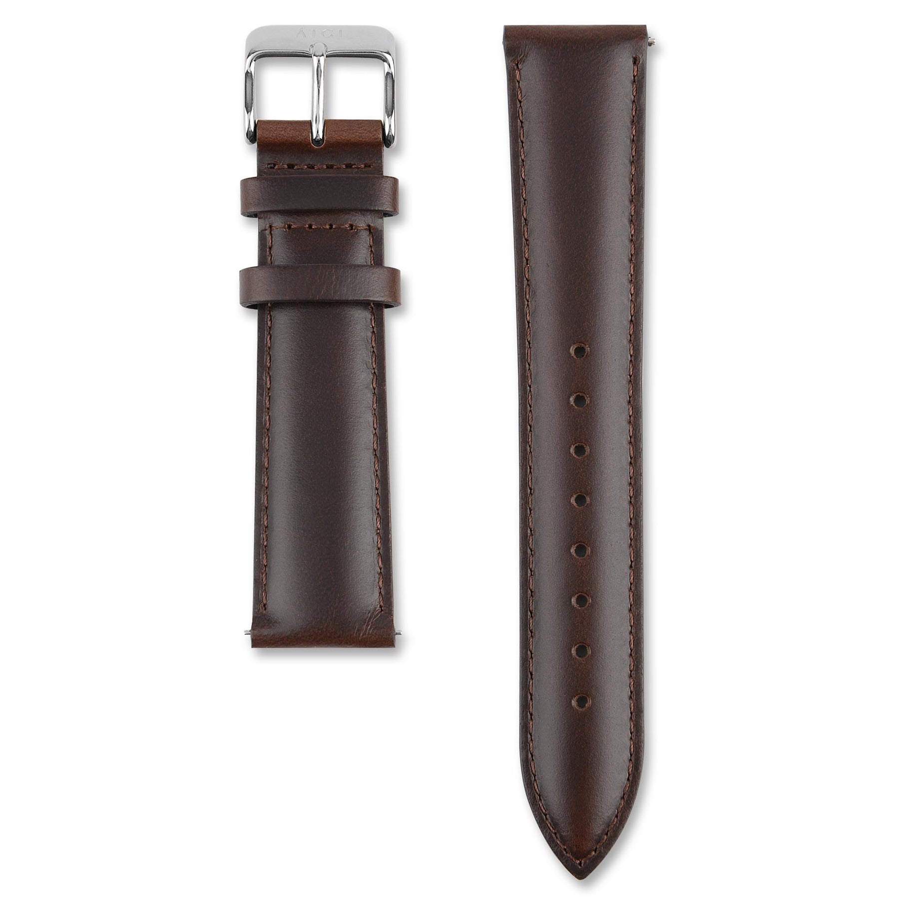SKINN BRUN 20MM - SØLV
