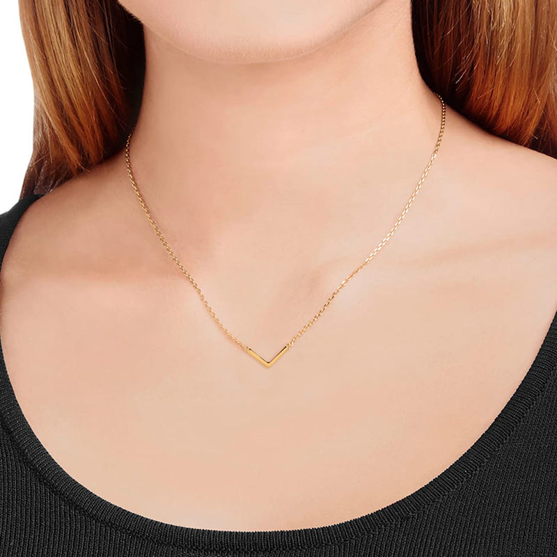V CHOKER | 18K GULLBELAGT