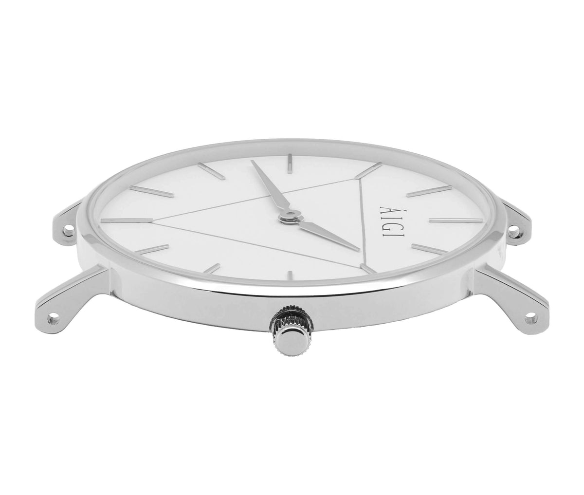 GLACIER 36MM - SORT MESH dameklokke fra norsk klokkemerke AIGI