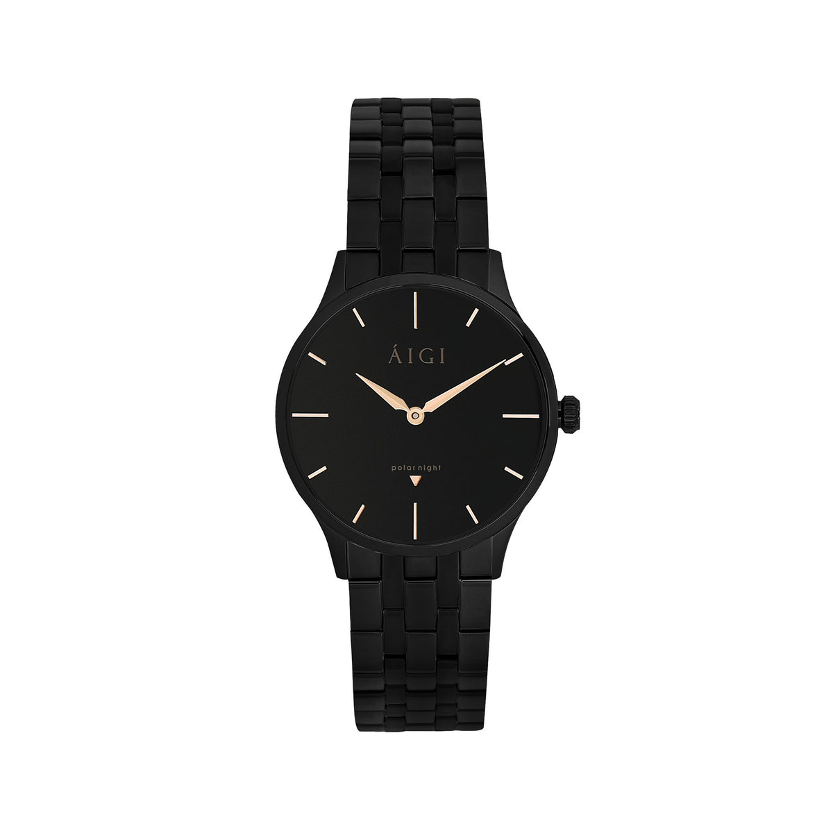 MØRKETID 36MM - LENKE dameklokke fra norsk klokkemerke AIGI