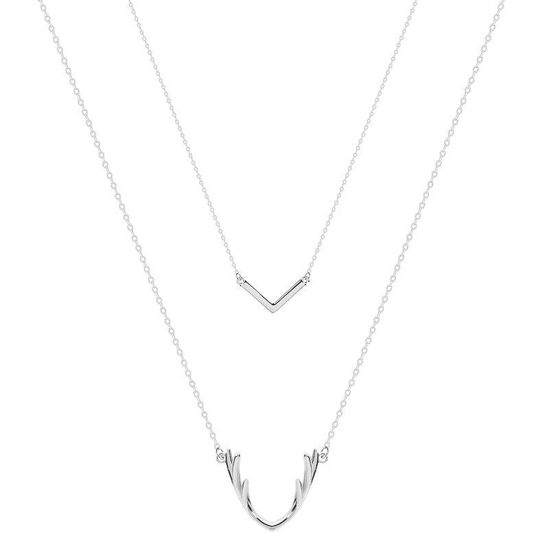GEVIR & CHOKER | RHODIUMBELAGT
