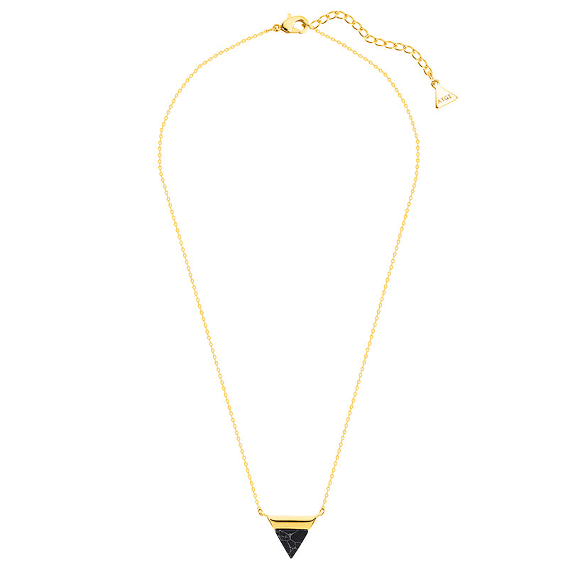 TRIANGLE | 18K GULLBELAGT