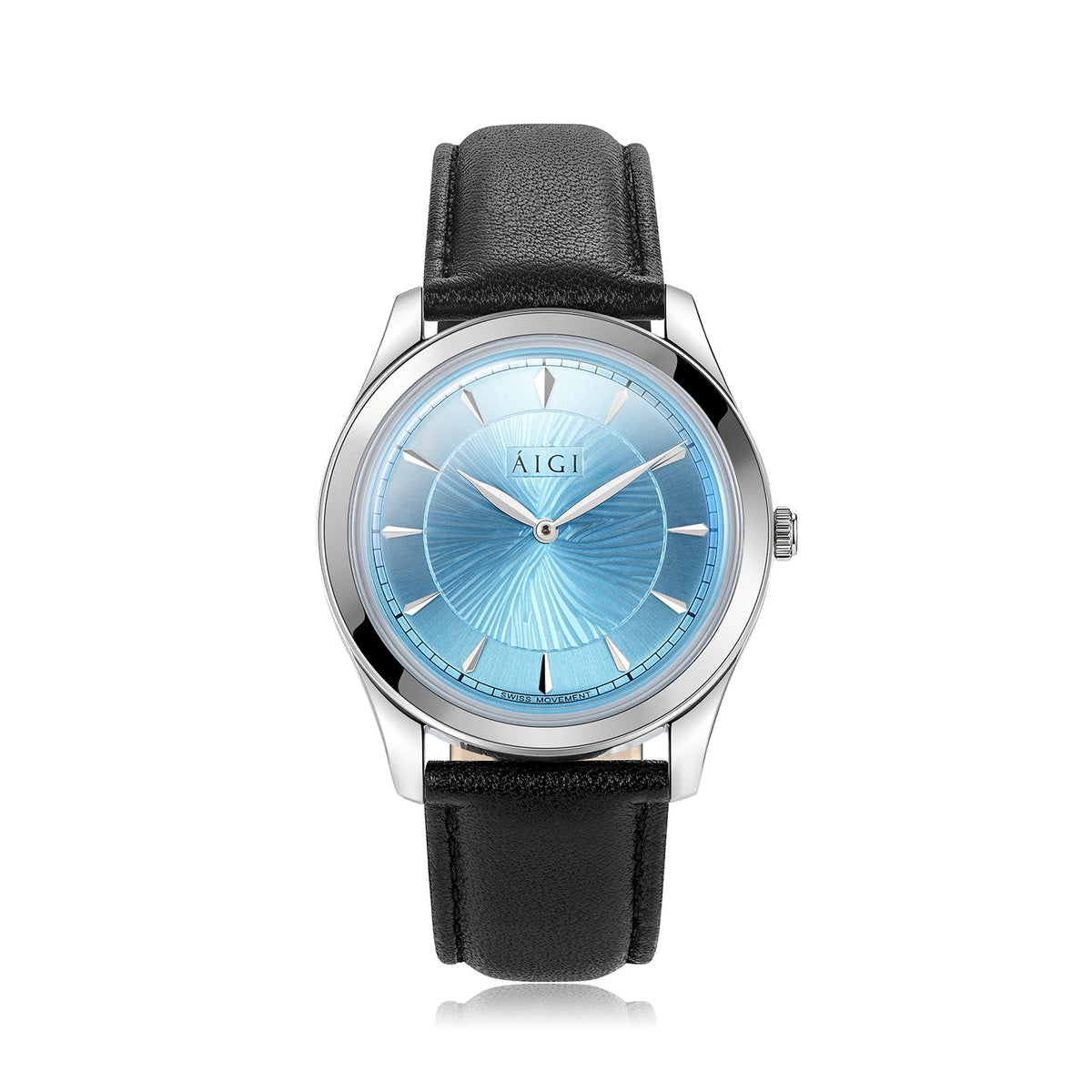 POLARBLÅ 38MM - SORT SKINN